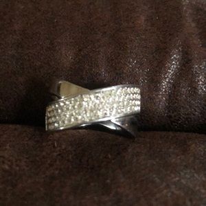 Michael Kors Silver Pave Ring